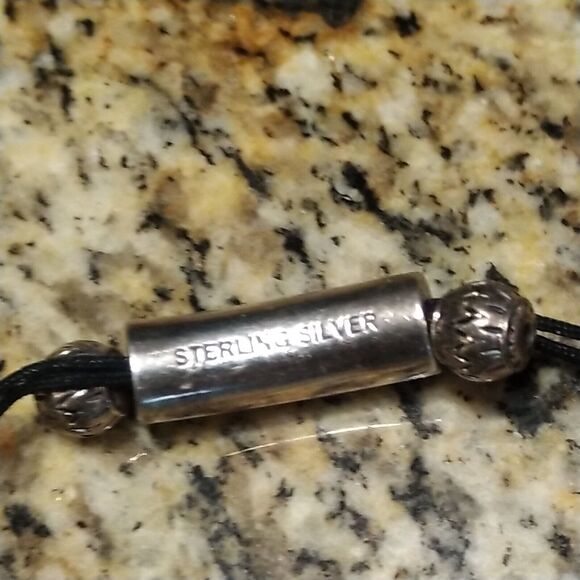 Oliver Smith BOHO Sterling Silver Pull Through Bracelet With Black Onyx SMALL - Picture 3 of 8